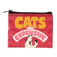 BlueQ, Coin Purse, Cats Are Expensive, 3"x4"